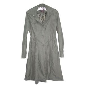Tex Max Azria Olive Green Trench Coat Size Medium
